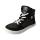 CHAMPI Sneaker/ Turnschuh black/white 12.0 textil zipper laces Weite/W 41
