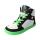 CHAMPI Sneaker/ Turnschuh grey/green 12.0 textil zipper laces Weite/W