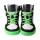 CHAMPI Sneaker/ Turnschuh black/green 12.0 textil zipper laces Weite/W 31