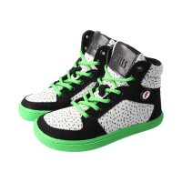 CHAMPI Sneaker/ Turnschuh black/green 12.0 textil zipper laces Weite/W 33