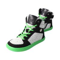 CHAMPI Sneaker/ Turnschuh black/green 12.0 textil zipper laces Weite/W 35