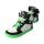 CHAMPI Sneaker/ Turnschuh black/green 12.0 textil zipper laces Weite/W 35