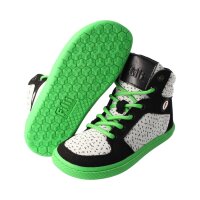 CHAMPI Sneaker/ Turnschuh black/green 12.0 textil zipper...
