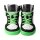 CHAMPI Sneaker/ Turnschuh black/green 12.0 textil zipper laces Weite/W 38