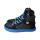CHAMPI Sneaker/ Turnschuh black/blue 12.0 textil zipper laces Weite/W 30