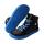 CHAMPI Sneaker/ Turnschuh black/blue 12.0 textil zipper laces Weite/W 34