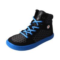 CHAMPI Sneaker/ Turnschuh black/blue 12.0 textil zipper laces Weite/W 35
