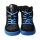 CHAMPI Sneaker/ Turnschuh black/blue 12.0 textil zipper laces Weite/W 36