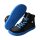 CHAMPI Sneaker/ Turnschuh black/blue 12.0 textil zipper laces Weite/W 37
