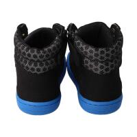 CHAMPI Sneaker/ Turnschuh black/blue 12.0 textil zipper laces Weite/W 40