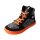 CHAMPI Sneaker/ Turnschuh black/orange 12.0 textil zipper laces Weite/W 32