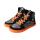 CHAMPI Sneaker/ Turnschuh black/orange 12.0 textil zipper laces Weite/W 33