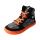 CHAMPI Sneaker/ Turnschuh black/orange 12.0 textil zipper laces Weite/W 33
