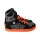 CHAMPI Sneaker/ Turnschuh black/orange 12.0 textil zipper laces Weite/W 34