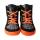 CHAMPI Sneaker/ Turnschuh black/orange 12.0 textil zipper laces Weite/W 37