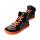 CHAMPI Sneaker/ Turnschuh black/orange 12.0 textil zipper laces Weite/W 37