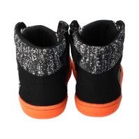 CHAMPI Sneaker/ Turnschuh black/orange 12.0 textil zipper laces Weite/W 38