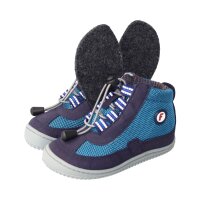 FLYING-FOX Halbschuh royal blue vegan textil Weite/W