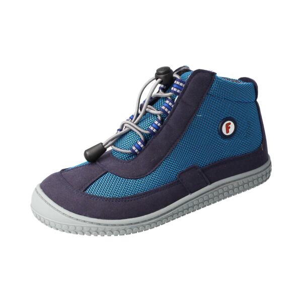 FLYING-FOX Halbschuh royal blue vegan textil Weite/W 30