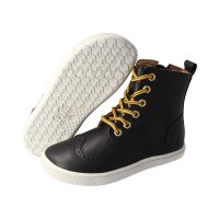 LET`S ROCK Stiefel black vegan textil laces Weite/W
