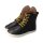 LET`S ROCK Stiefel black vegan textil laces Weite/W