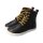 LET`S ROCK Stiefel black vegan textil laces Weite/W