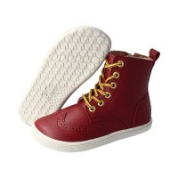 LET`S ROCK Stiefel wine red vegan textil laces Weite/W