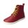 LET`S ROCK Stiefel wine red vegan textil laces Weite/W 35