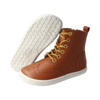 LET`S ROCK Stiefel chestnut vegan textil laces Weite/W