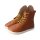 LET`S ROCK Stiefel chestnut vegan textil laces Weite/W