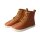 LET`S ROCK Stiefel chestnut vegan textil laces Weite/W