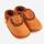 ORANGENKINDER LEO, braun, Bio-Leder, Krabbelschuhe, Hausschuhe, Weite: M+W