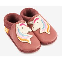 ORANGENKINDER Hausschuhe, Einhorn Motiv rose,...