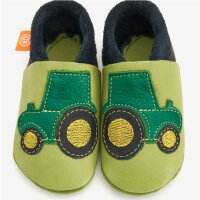 ORANGENKINDER KITA Hausschuhe, Traktor Motiv...