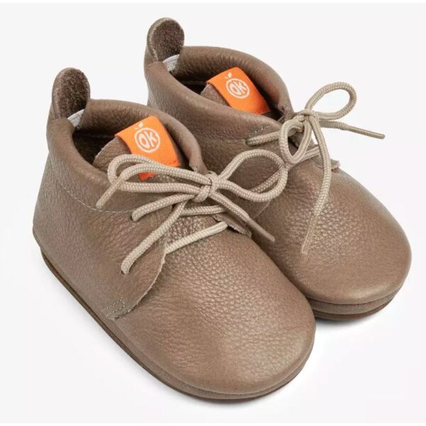 ORANGENKINDER Lauflernschuh für draußen, AMIGO beige, Bio-Nappaleder Wete: W