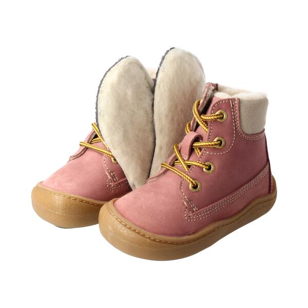 TIMBII Winterstiefel TEX-Membrane rose nubuk leather wool zipper Weite/W 21