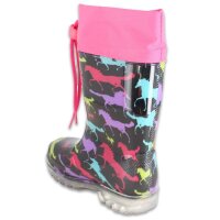 BECK Gummistiefel Blinking Pferd, kein Barfusschuh, multicolor Weite M+W