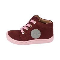 GECK Halbschuh rasberry velours leather laces Weite/M
