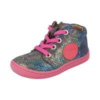 GECK Halbschuh glitter grey velours leather laces Weite/M 22