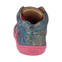 GECK Halbschuh glitter grey velours leather laces Weite/M 22