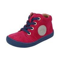 GECK Halbschu velours leather laces pink Weite/M
