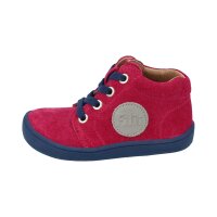 GECK Halbschu velours leather laces pink Weite/M