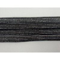 Schnürsenkel Schwarz/Silber Länge:95 cm