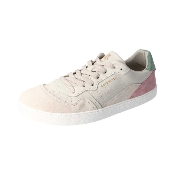 GROUNDIES® NOVA GS1 Sneaker Nubukleder beige/pink Weite W