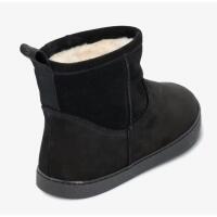 GROUNDIES® COZY BOOT Winterstiefel Nubukleder Schafswolle gefüttert schwarz Weite M 40