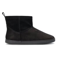 GROUNDIES® COZY BOOT Winterstiefel Nubukleder Schafswolle gefüttert schwarz Weite M 40