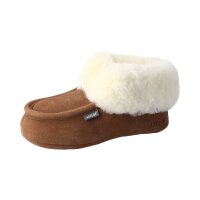 AXELDA LONDON chestnut Hausschuhe aus Veloursleder mit...