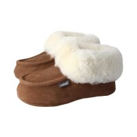 AXELDA LONDON chestnut Hausschuhe aus Veloursleder mit...