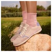 GROUNDIES® NOVA GO1 Sneaker Nubukleder beige/pink Weite M