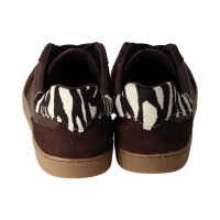 GROUNDIES® PANAMA Sneaker Leder espresso/zebra Weite M+W